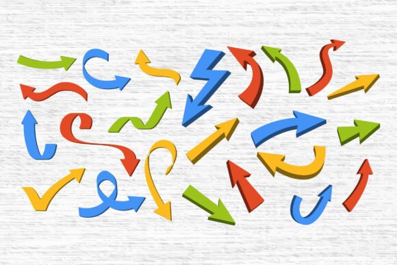 Download Color Arrow Icons. Curved &amp; Directional - Icons Collection