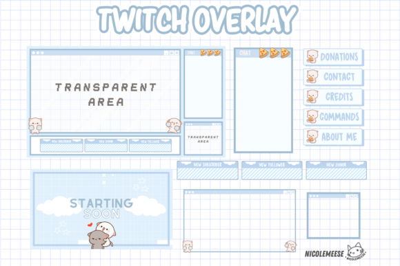 Download Twitch Stream Package Overlays Panels - Twitch stream Collection