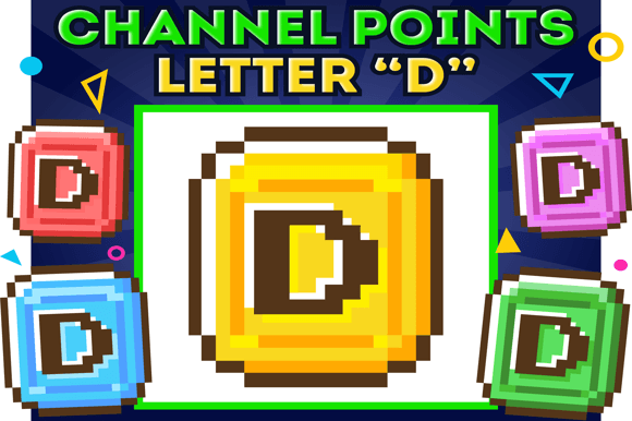 Download 5 "D" Channel Points Twitch | Twitch Rewards, Points Emotes, Badges Twitch - Premium Resources