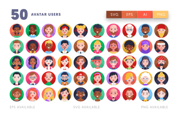 Download 50 Avatar Users Icons - Icons Collection