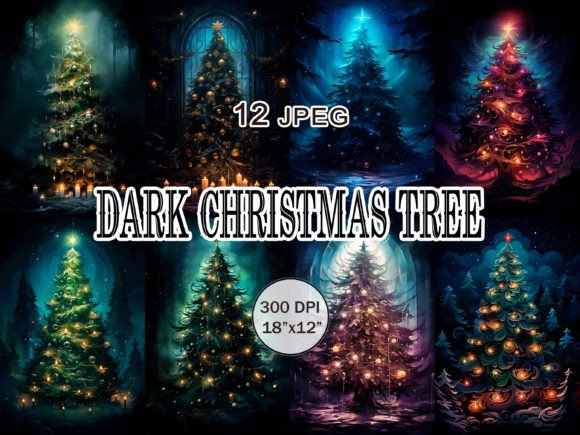 Download Dark Aesthetic Christmas Tree JPEG Art - Dark aesthetic Collection