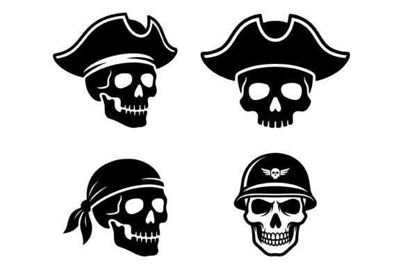 Download Pirate Skull Icons Set Skeleton Face - Icons Collection